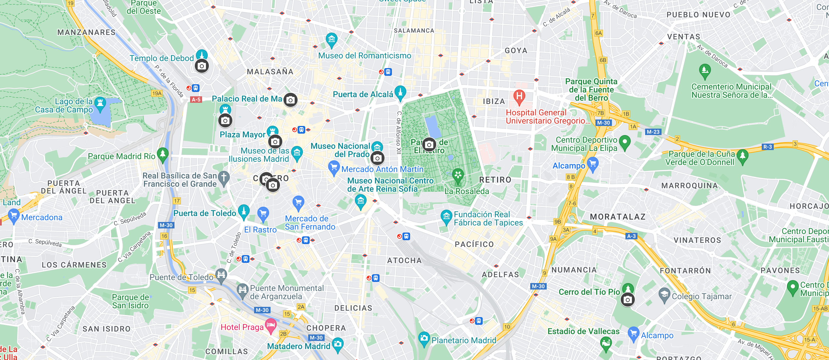 Google Maps Madrid Spain