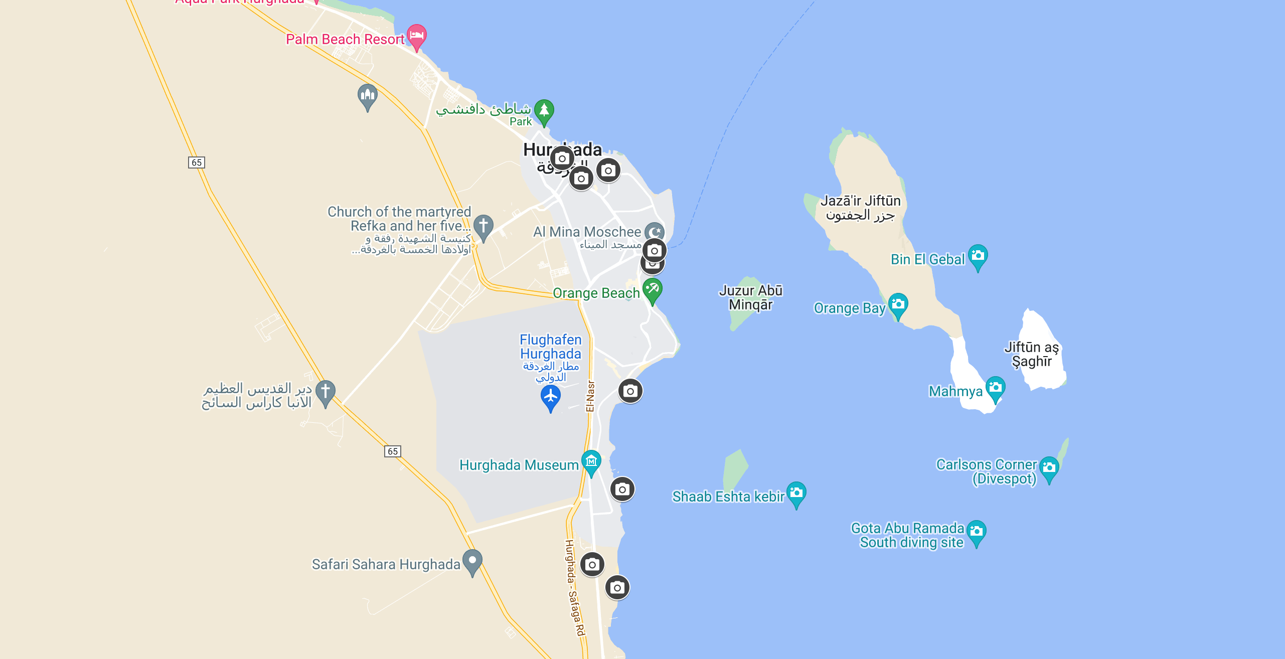 Google Maps Hurghada Egypt
