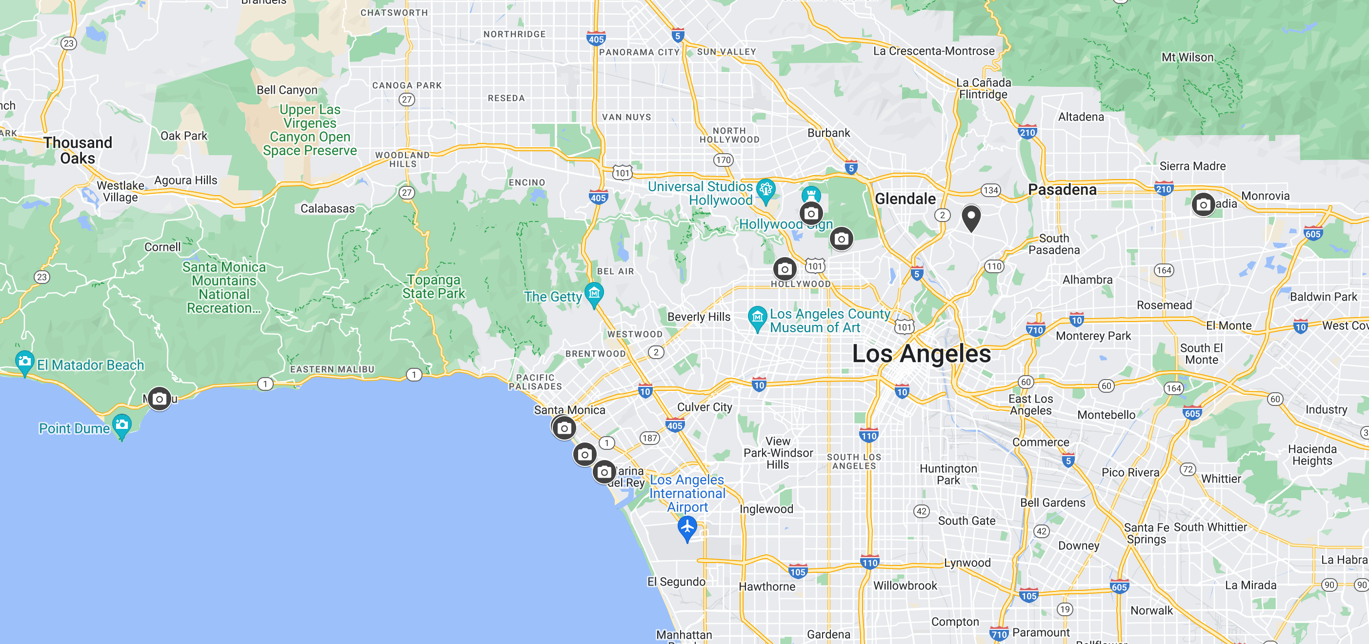 Google Maps Los Angeles California