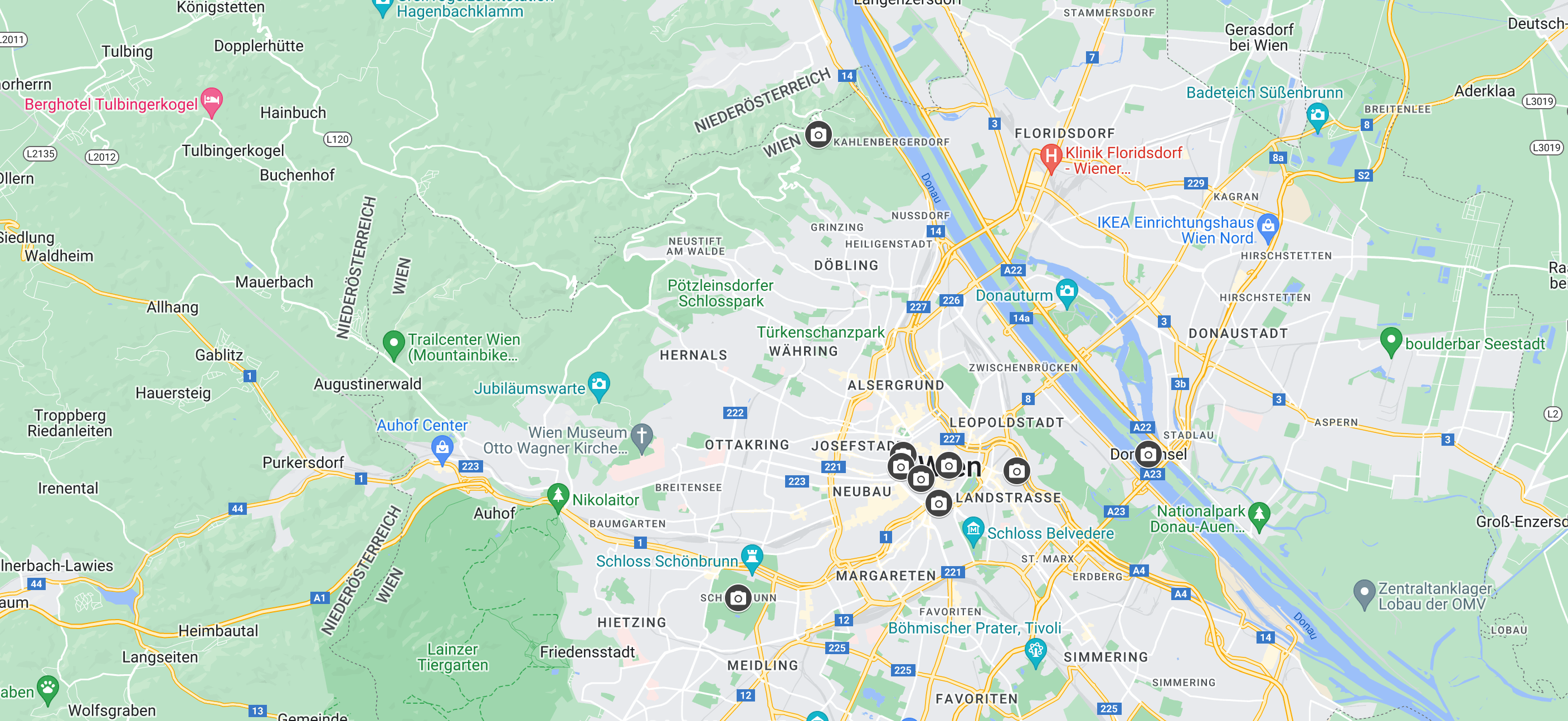 Google Maps Vienna Austria