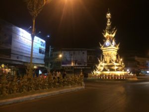 Golden Clock Tower​ Chiang Rai Thailand