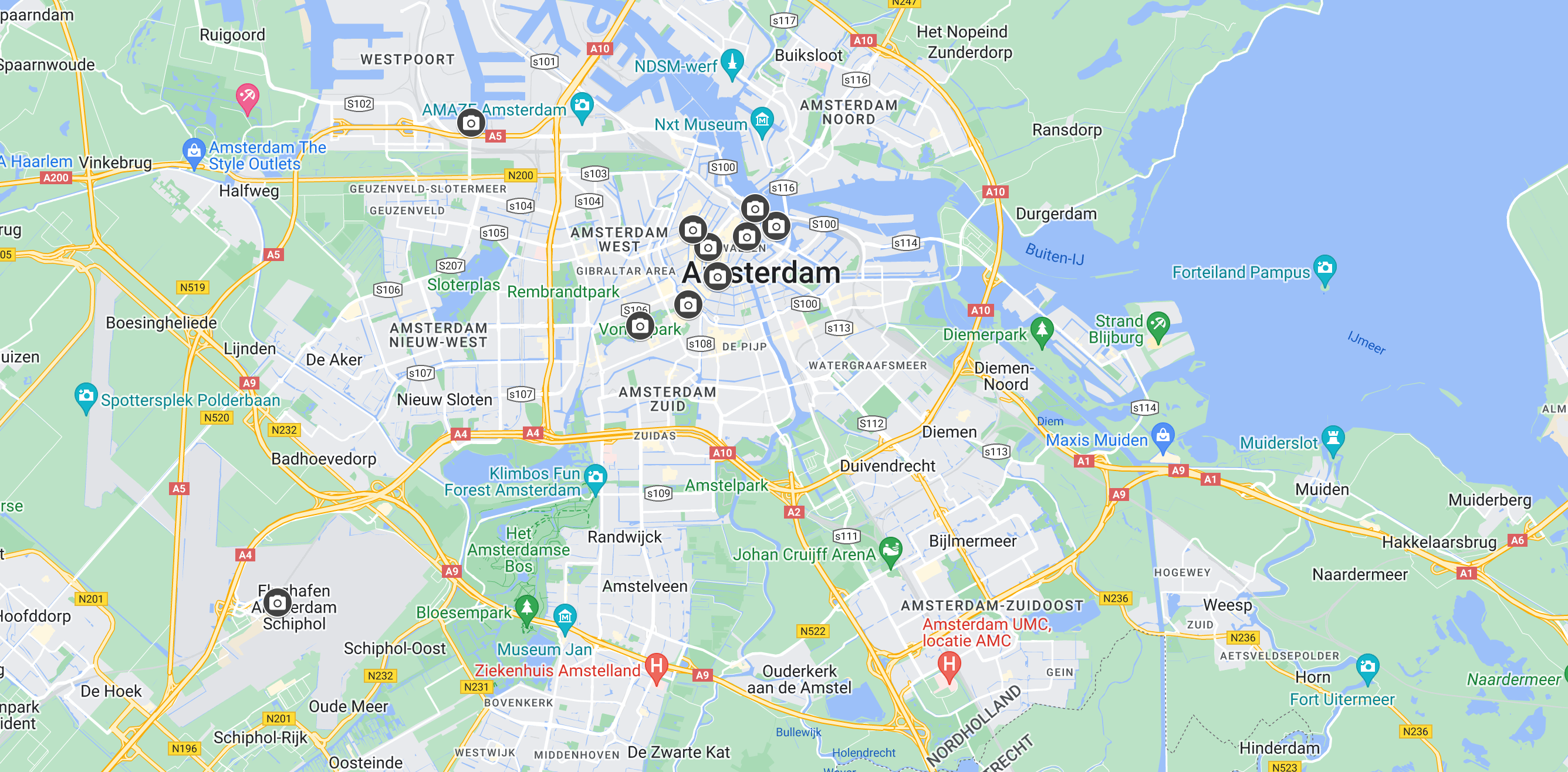 Google Maps Amsterdam Netherlands