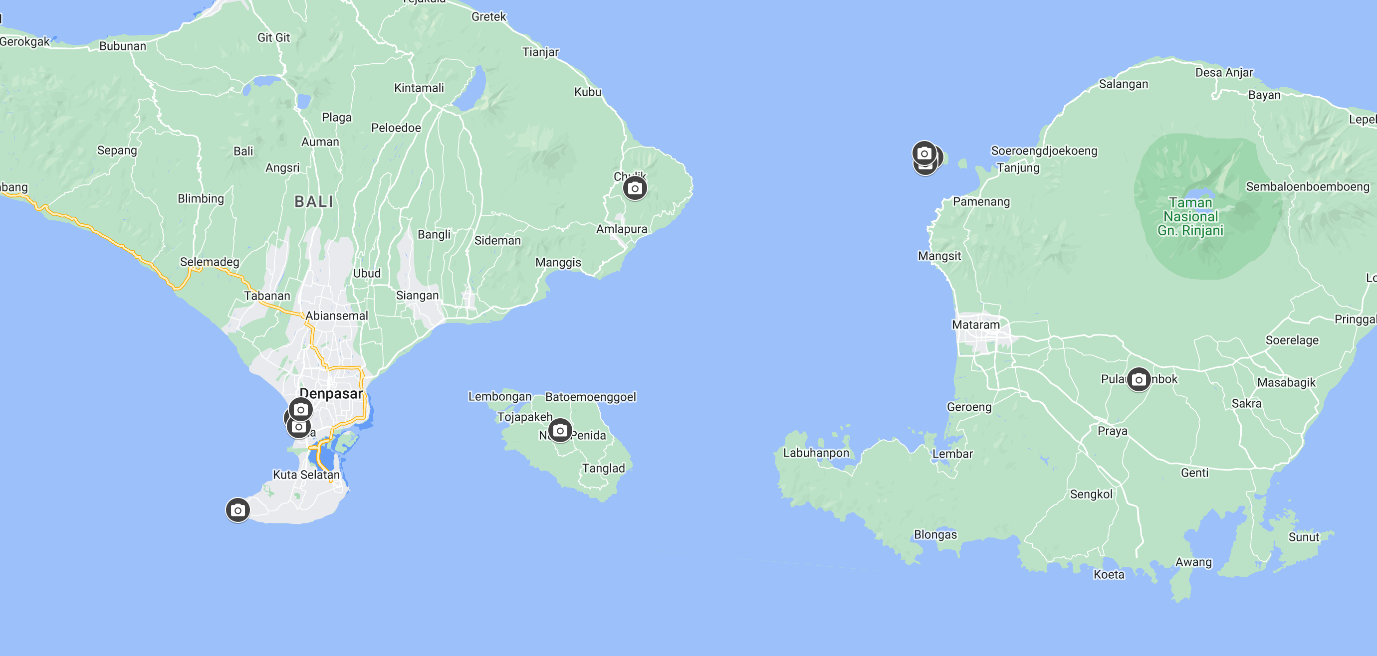 Google Maps Kuta Bali Indonesia