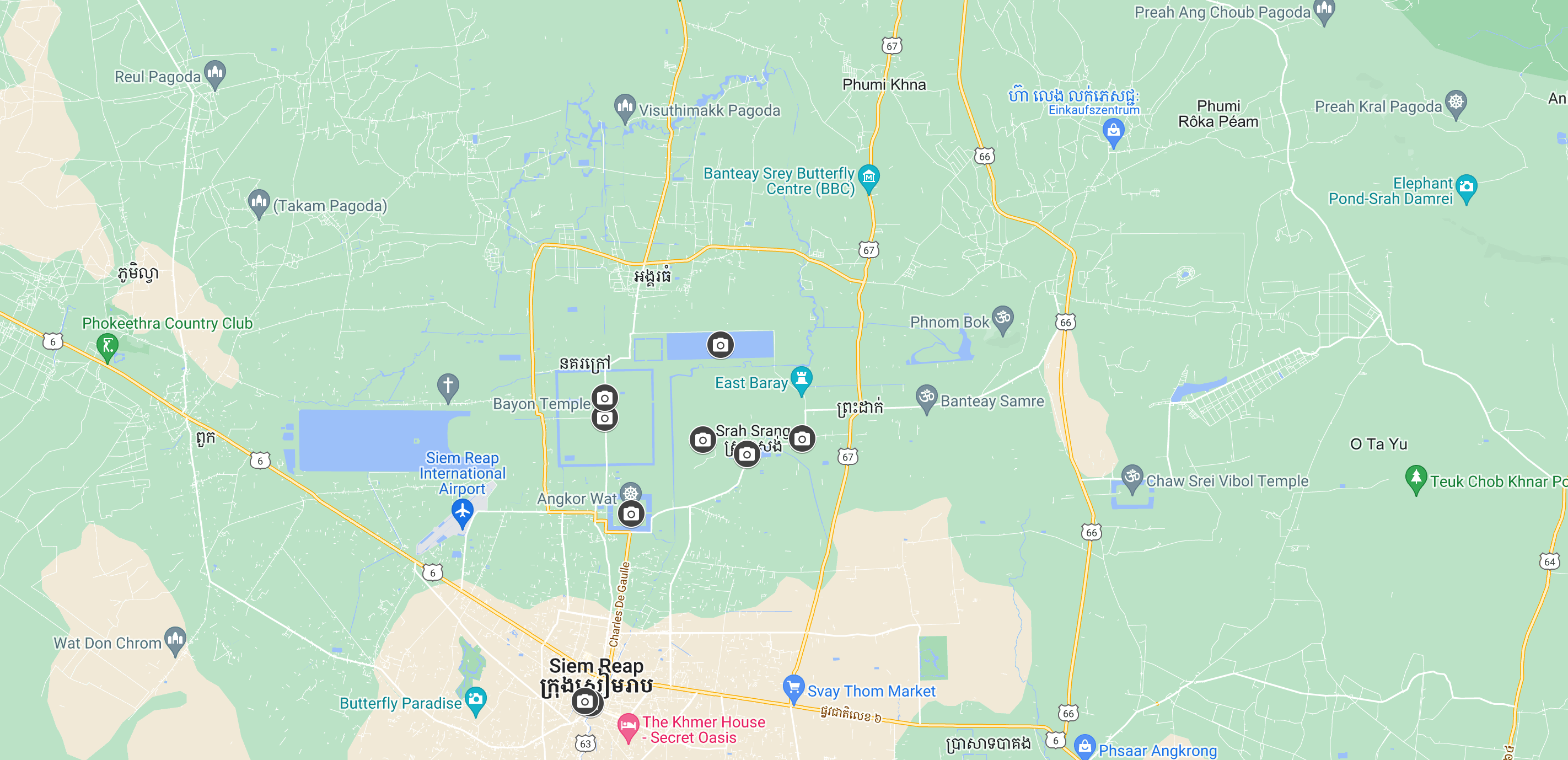 Google Maps Siem Reap Cambodia