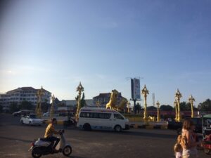 Golden Lions Roundabout​ Sihanoukville Cambodia