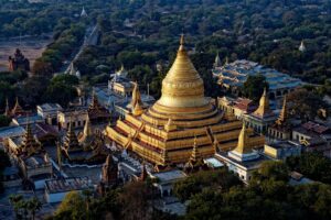Shwezigon Pagoda​ Bagan Myanmar