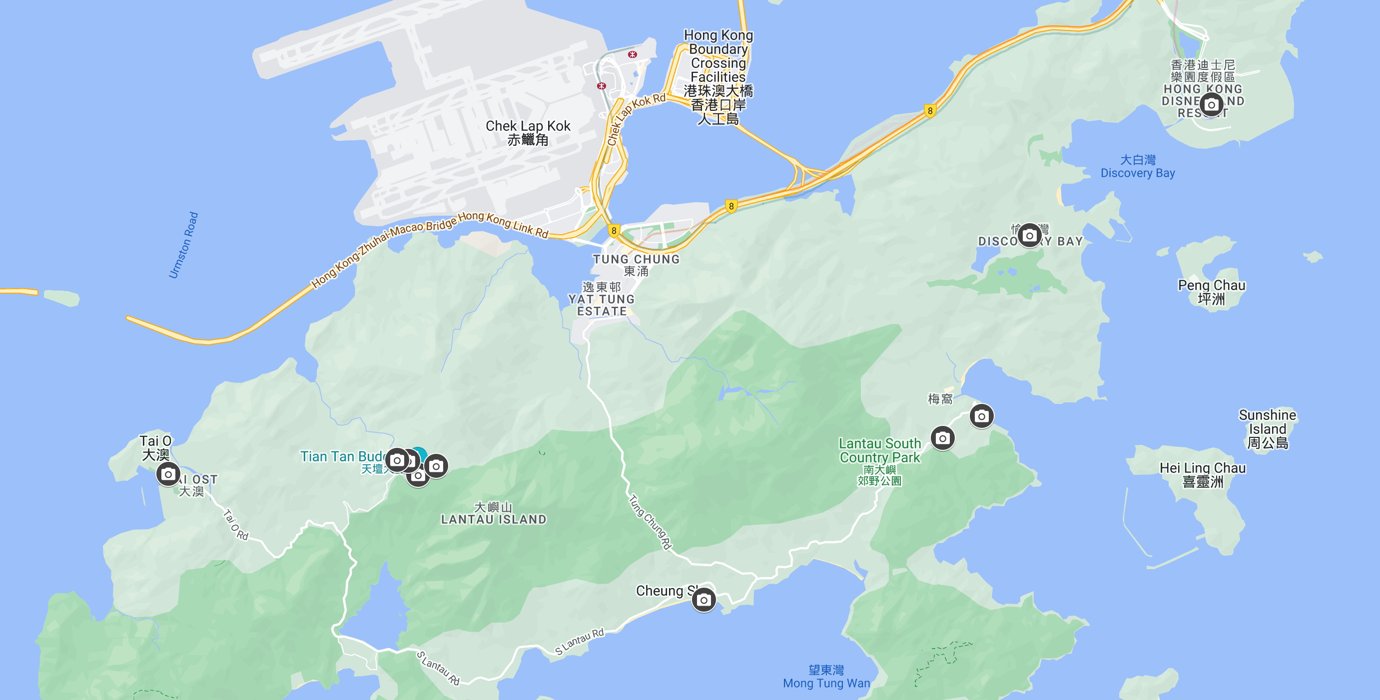 Google Maps Lantau Island Hong Kong