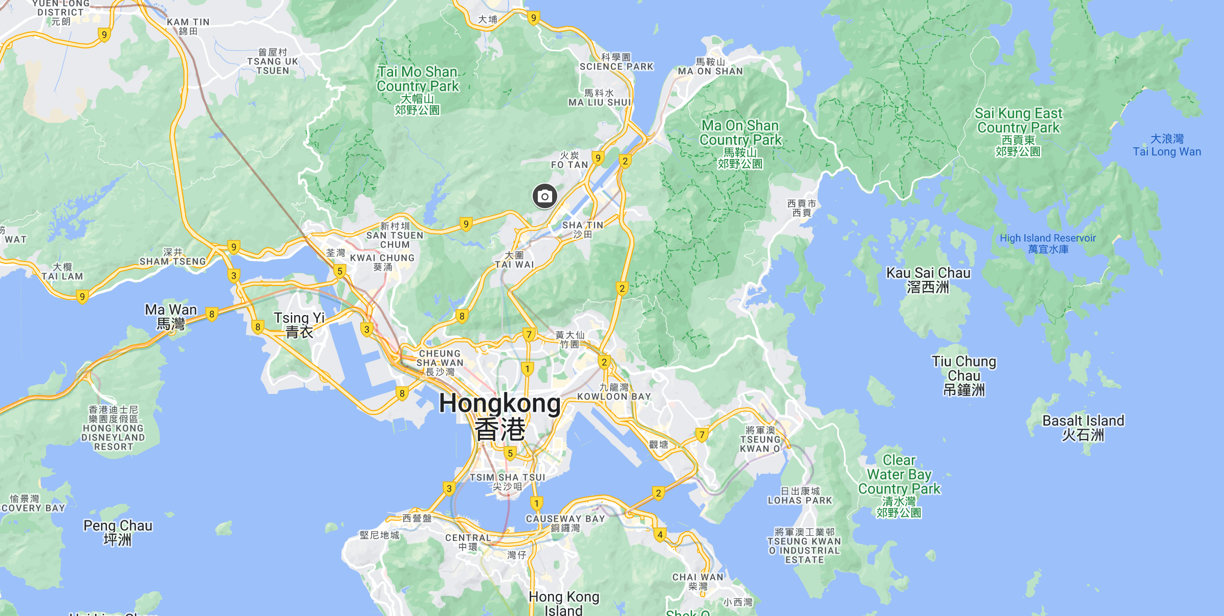 Google Maps 10000 Buddhas Monastery Hong Kong