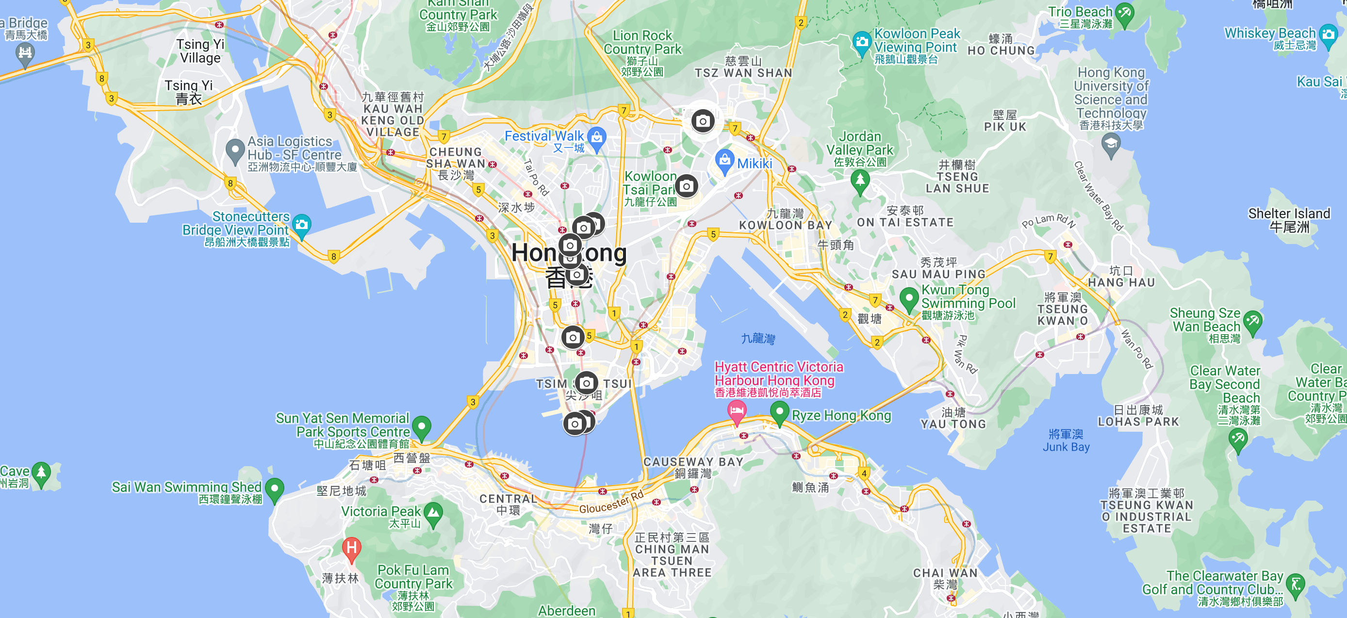 Google Maps Kowloon Hong Kong