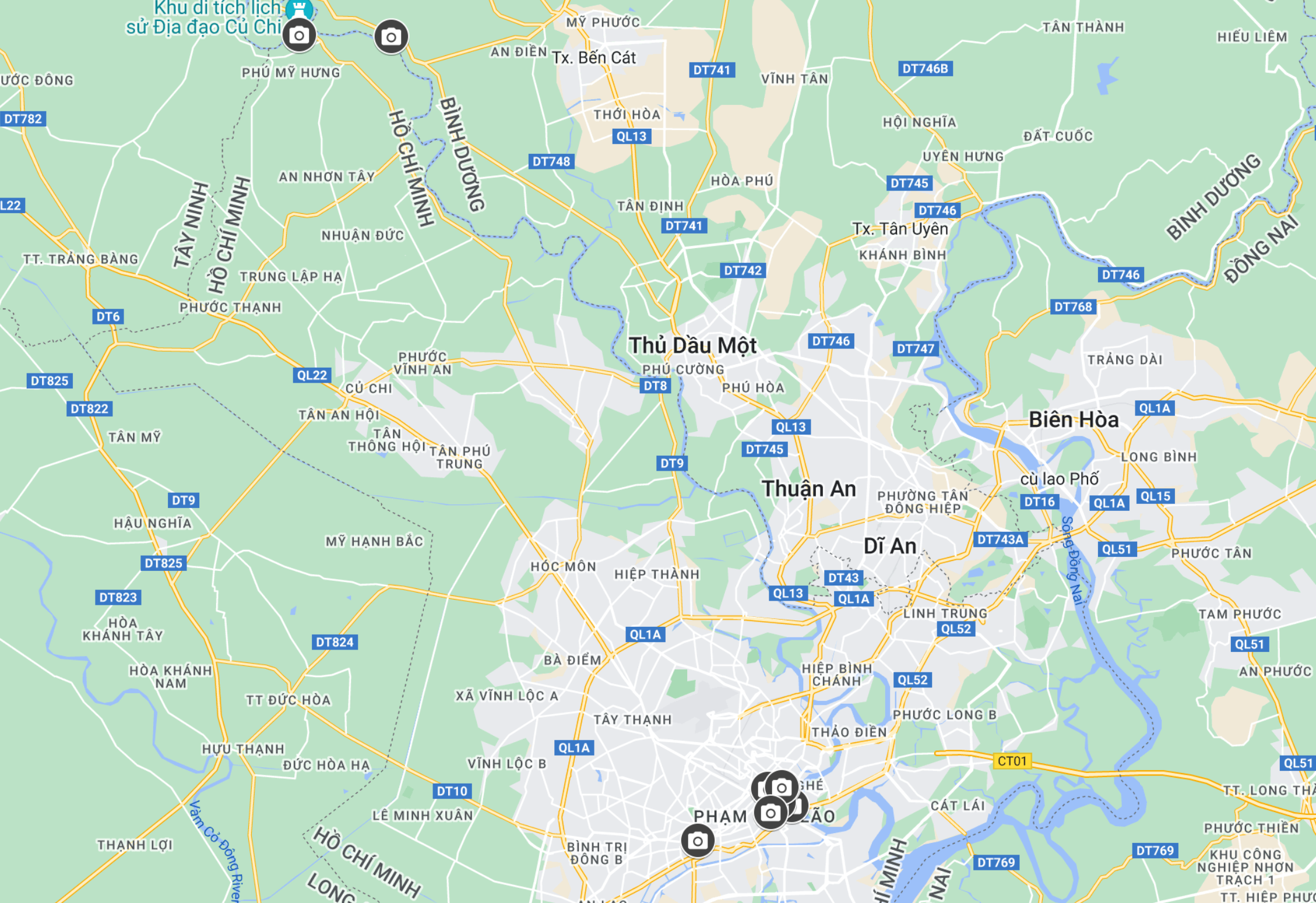 Google Maps Ho Chi Minh City (Saigon) Vietnam