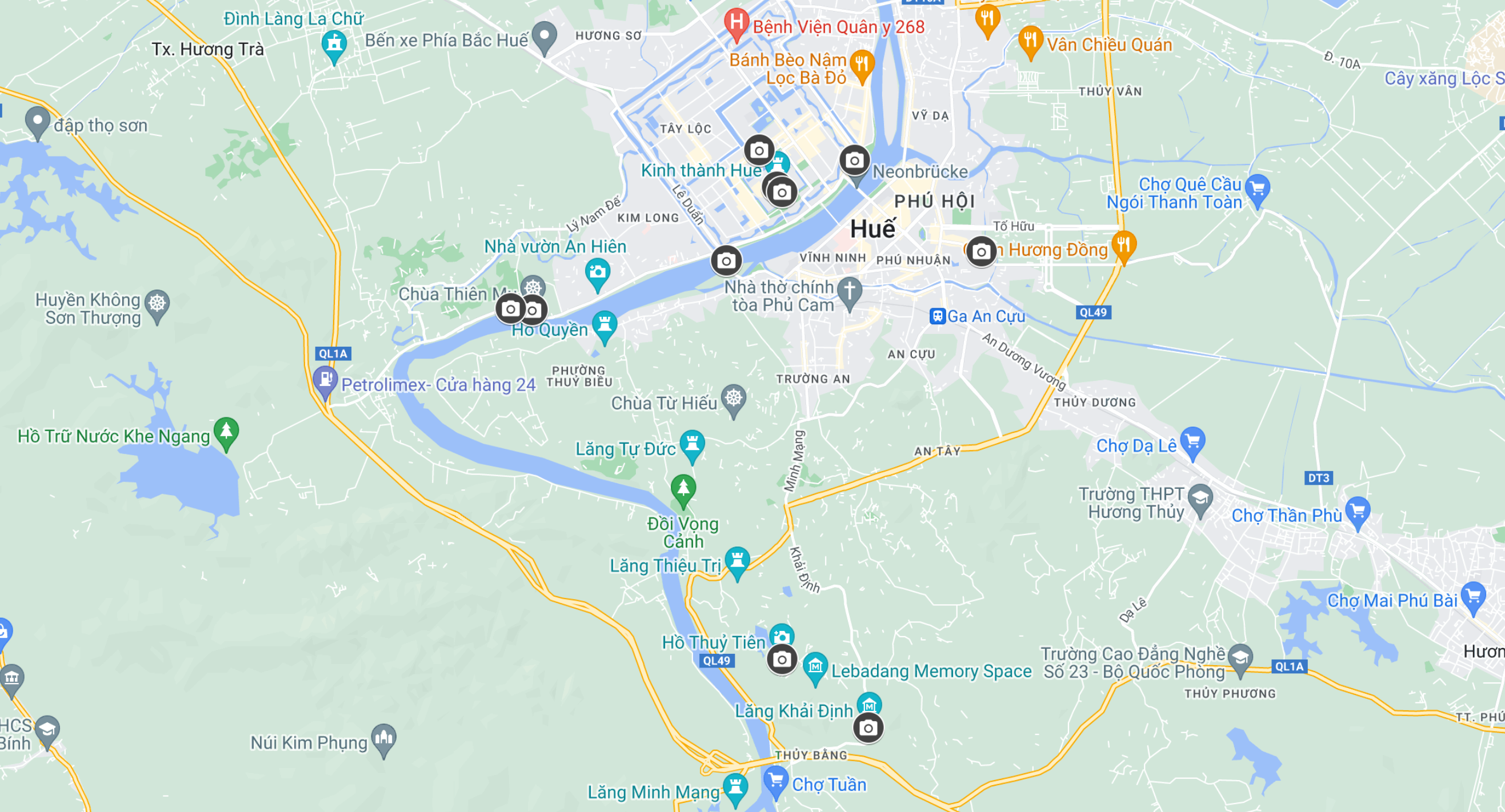 Google Maps Hue Vietnam
