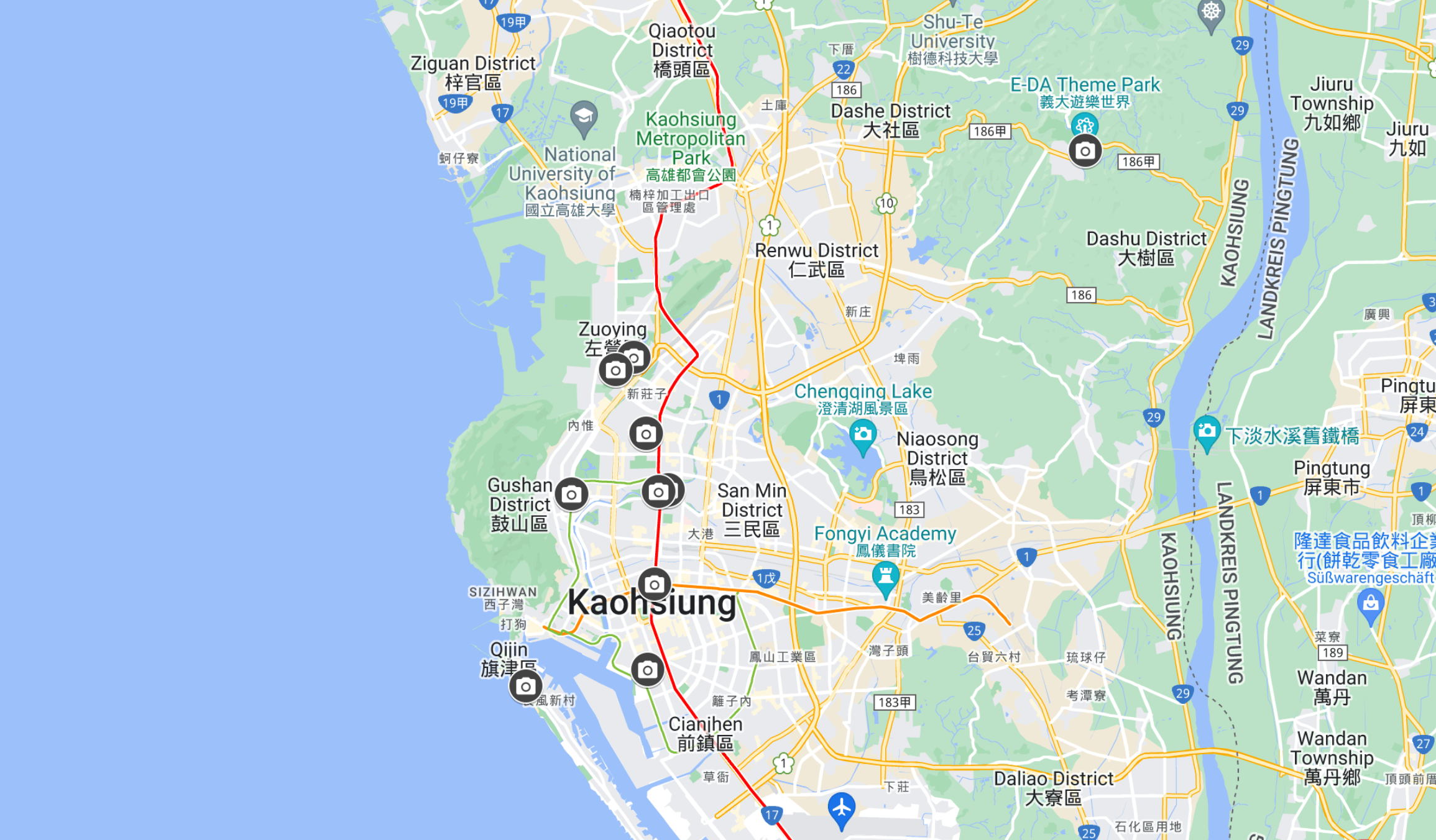 Google Maps Kaohsiung Taiwan