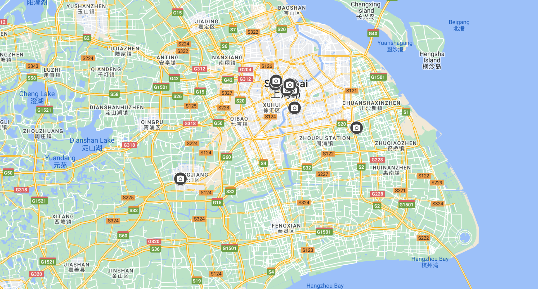 Google Maps Shanghai China