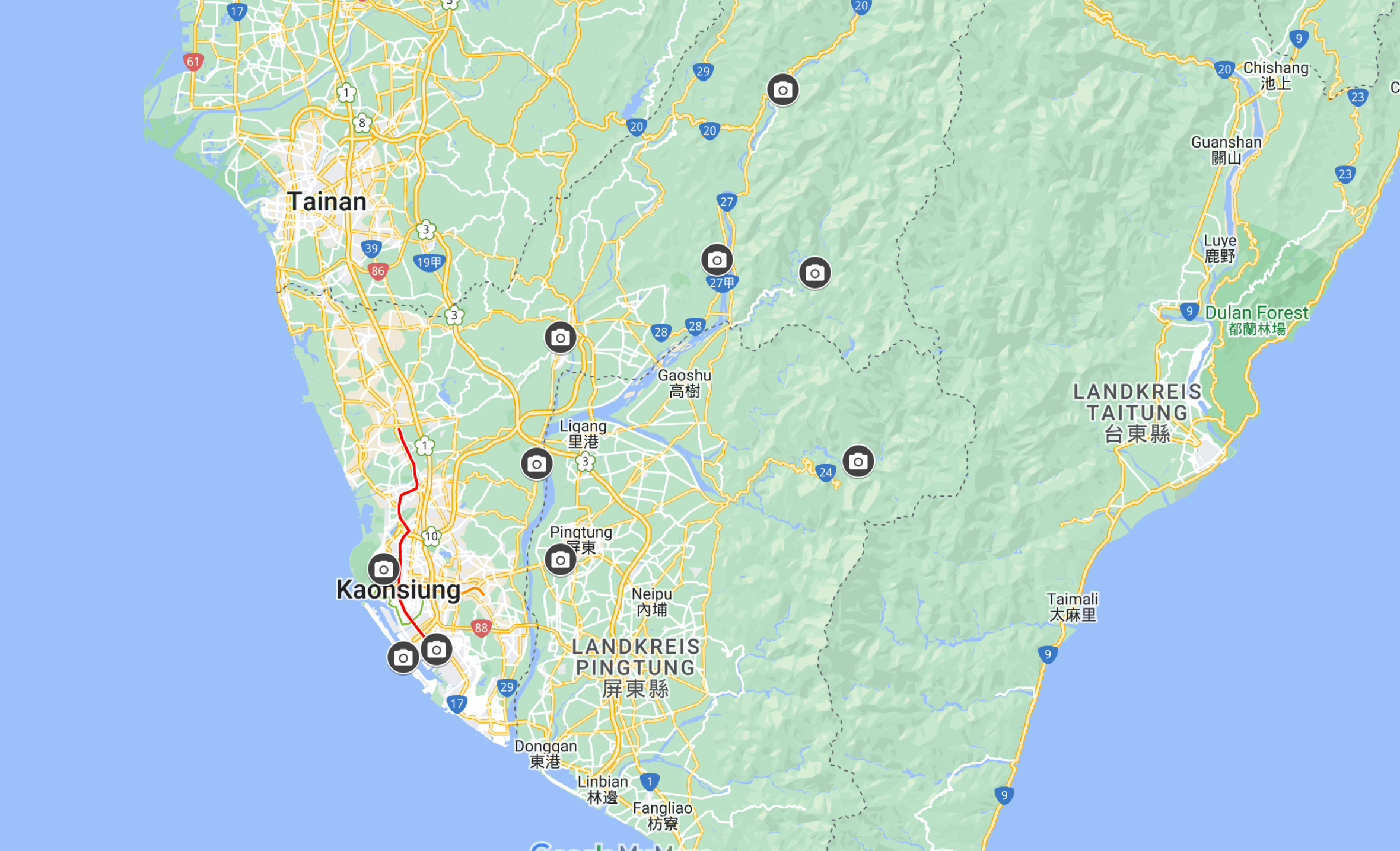 Google Maps Kaohsiung Day Trips Taiwan
