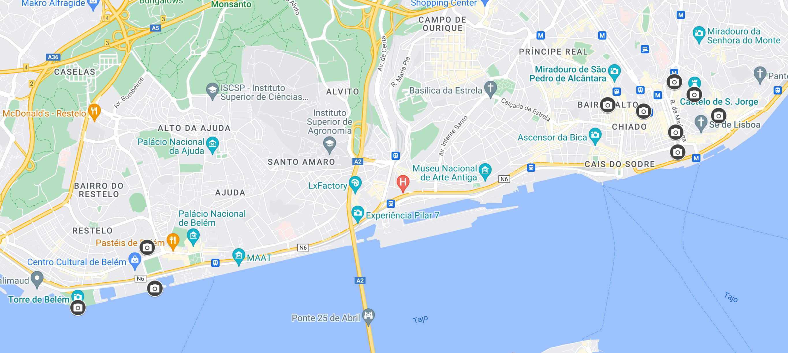 Google Maps Lisbon Portugal