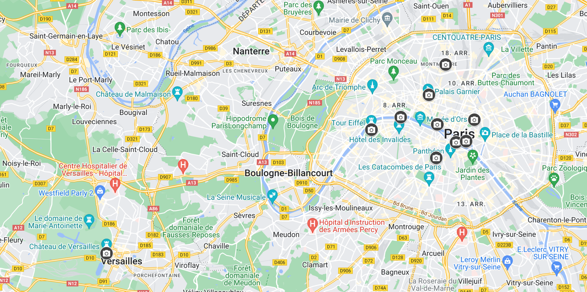 Google Maps Paris France