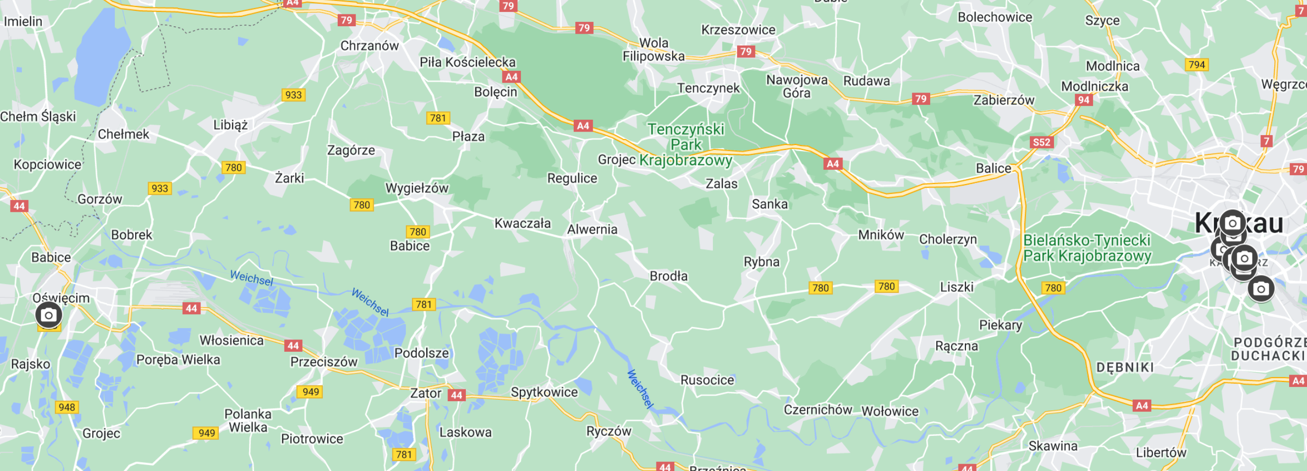 Google Maps Krakow Poland