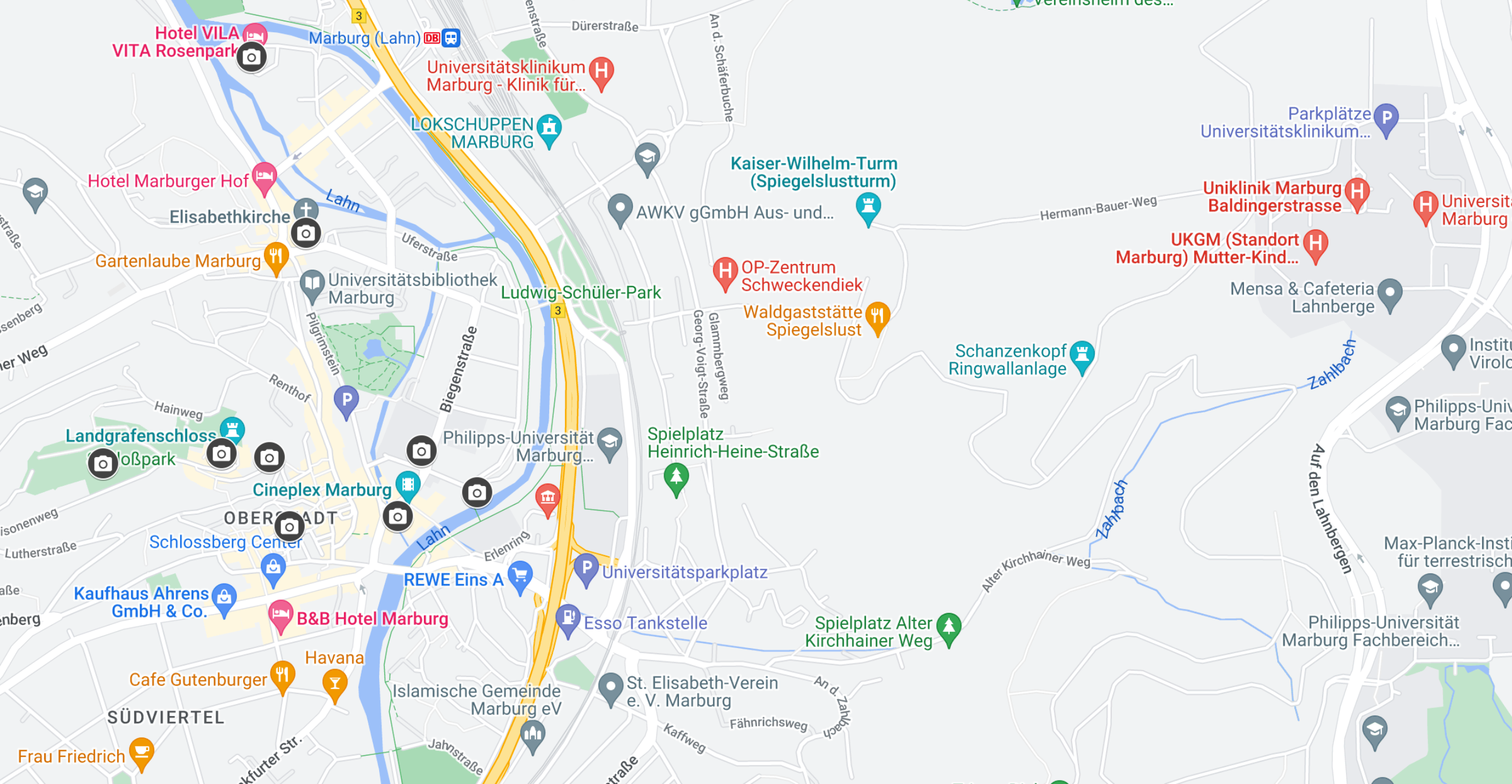 Google Maps Marburg Germany