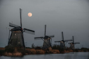 Kinderdijk’s Windmills Rotterdam Netherlands