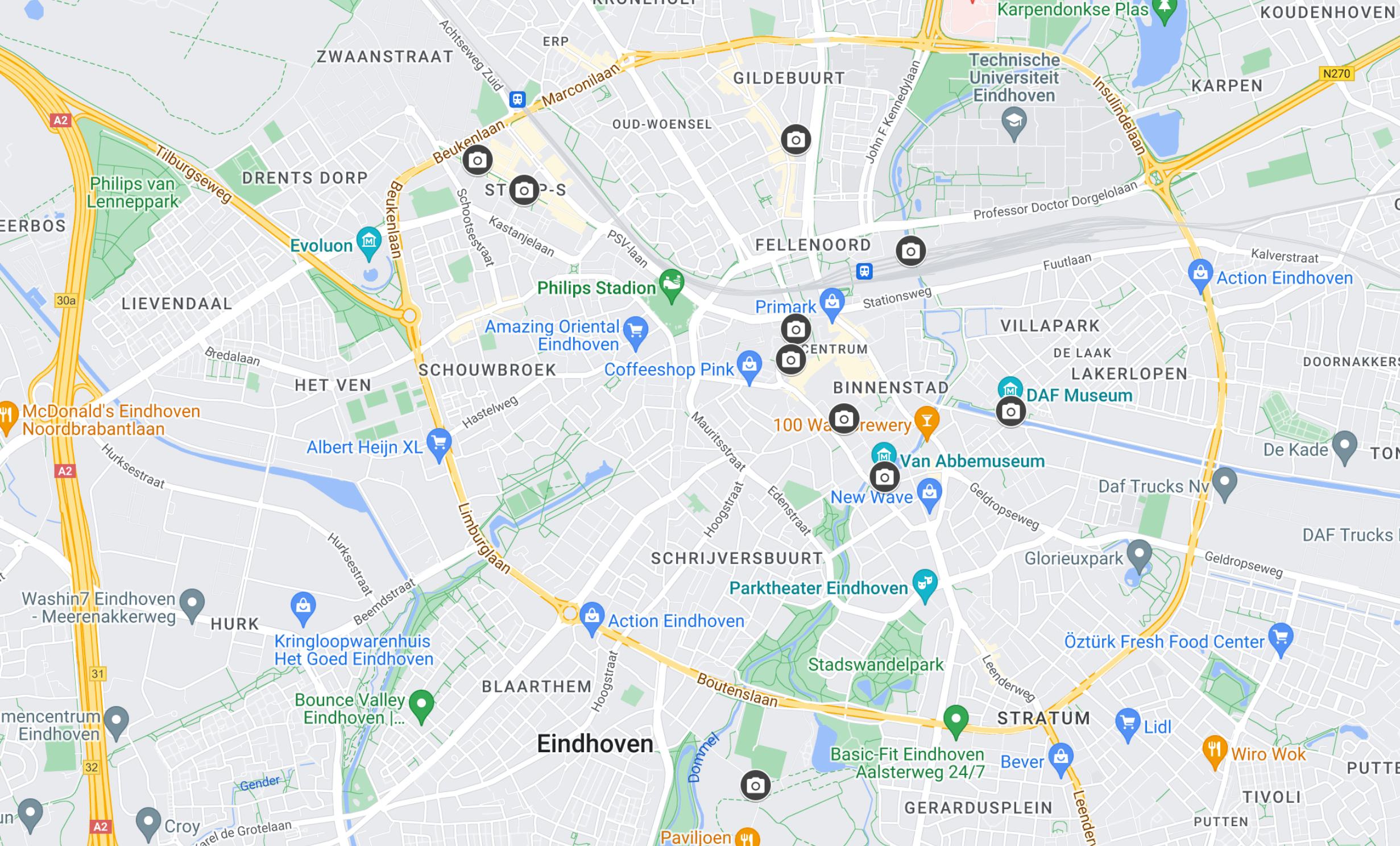 Google Maps Eindhoven Netherlands