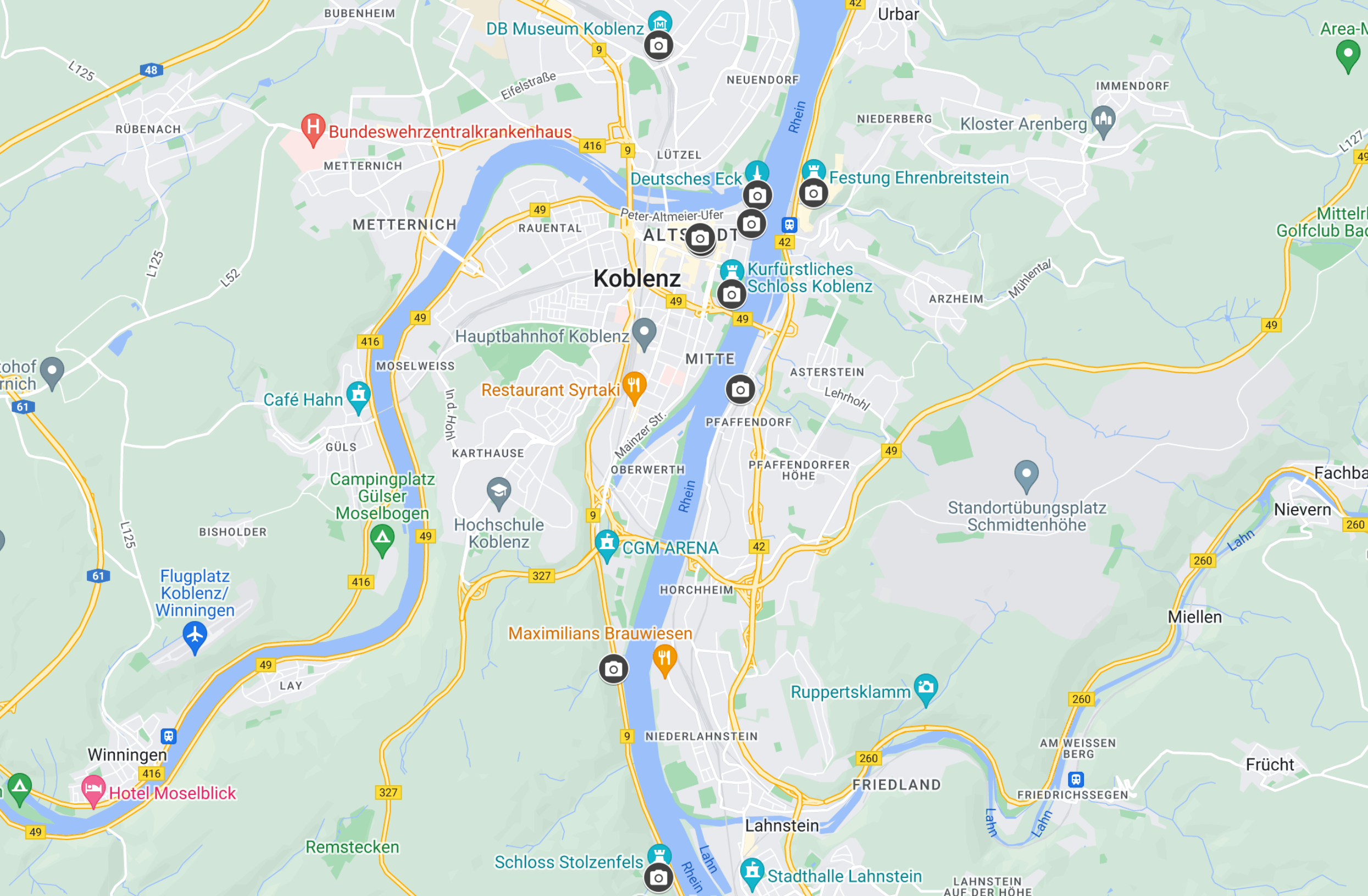 Google Maps Koblenz Germany