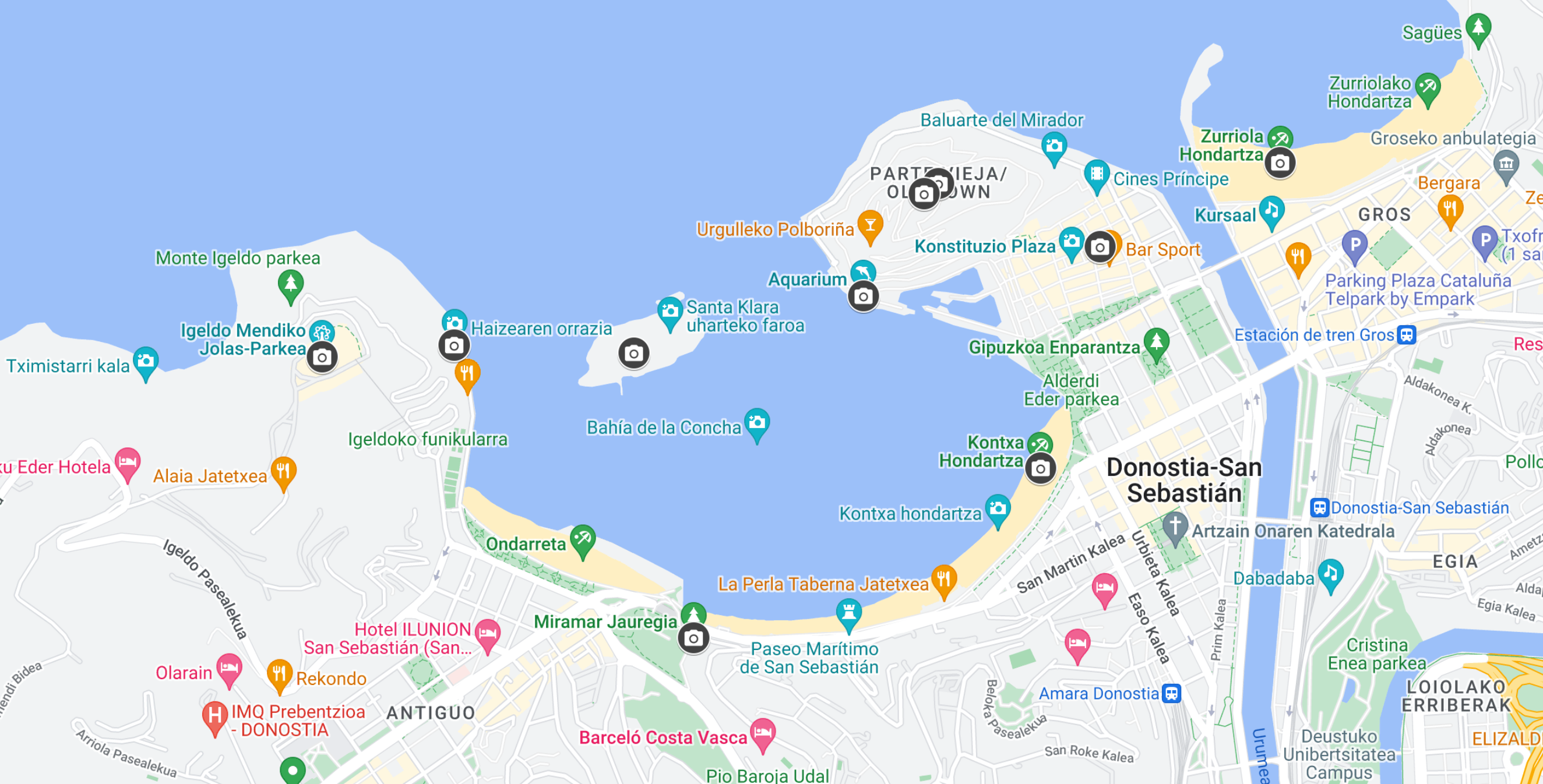 Google Maps San Sebastian
