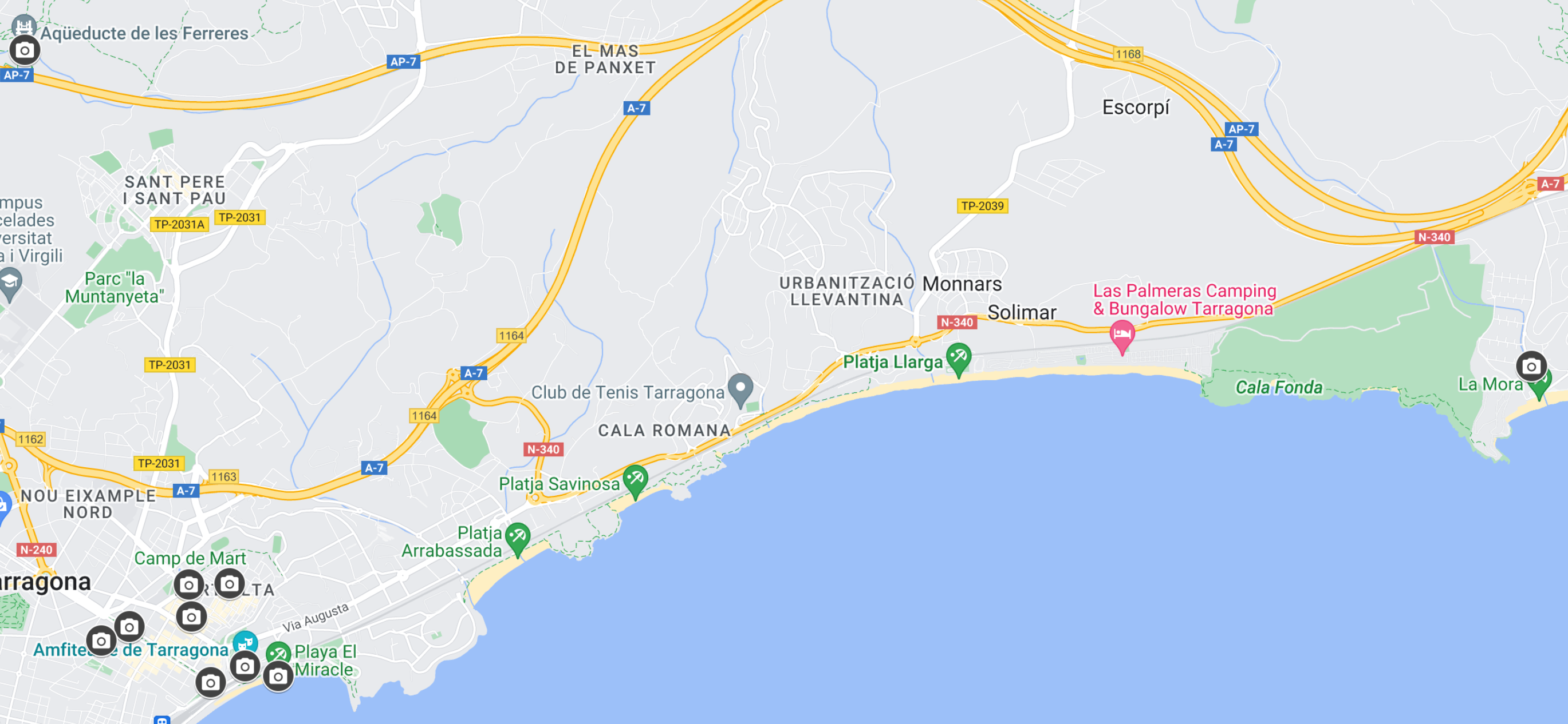 Google Maps Tarragona, Spain