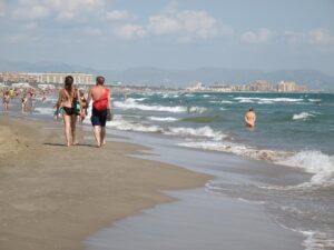 Stroll around the beach Valencia Spain​