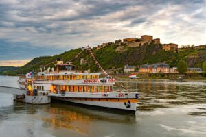 Boat Trip along Rhein River Koblenz Germany