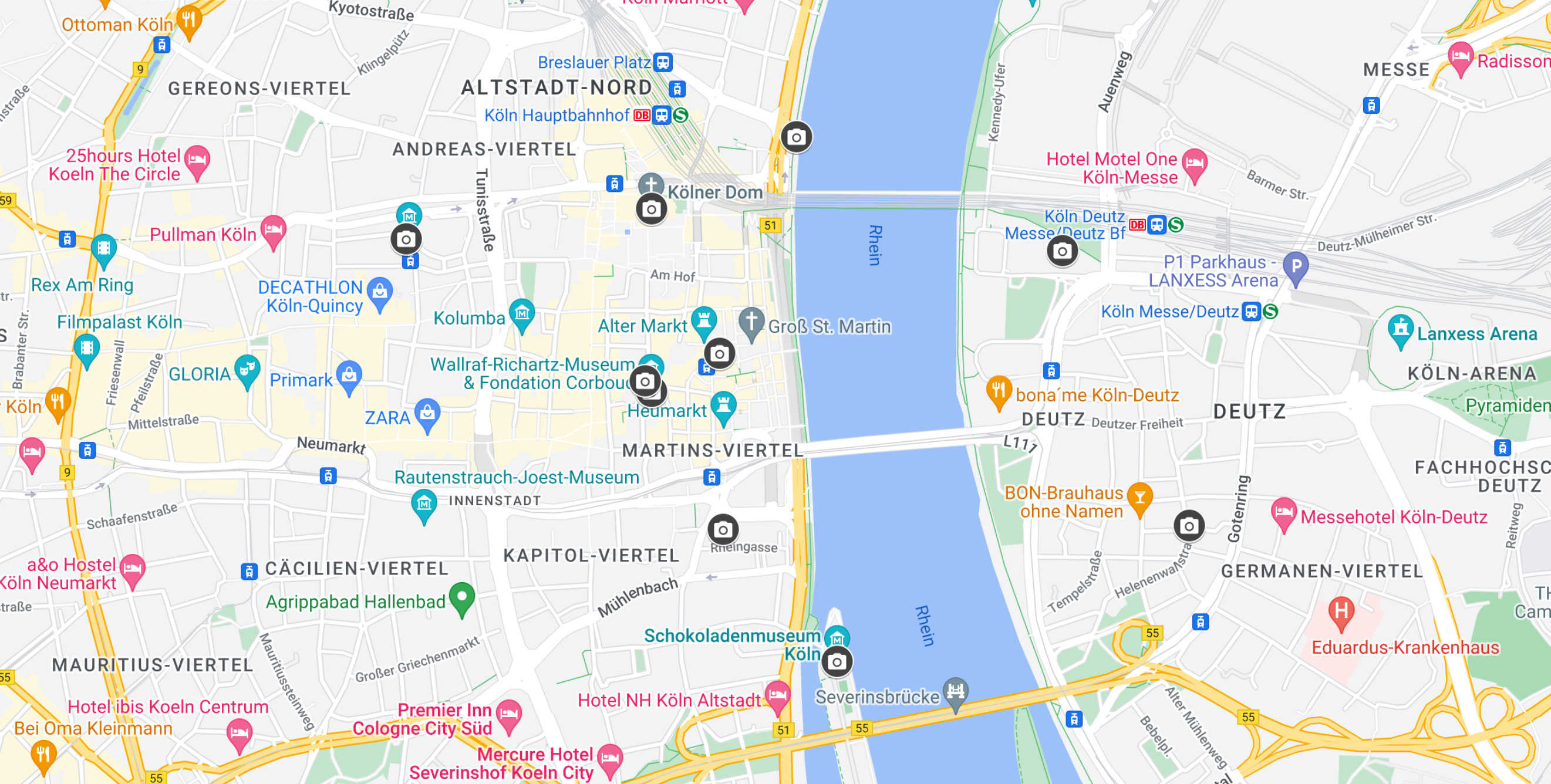 Cologne Google Maps 