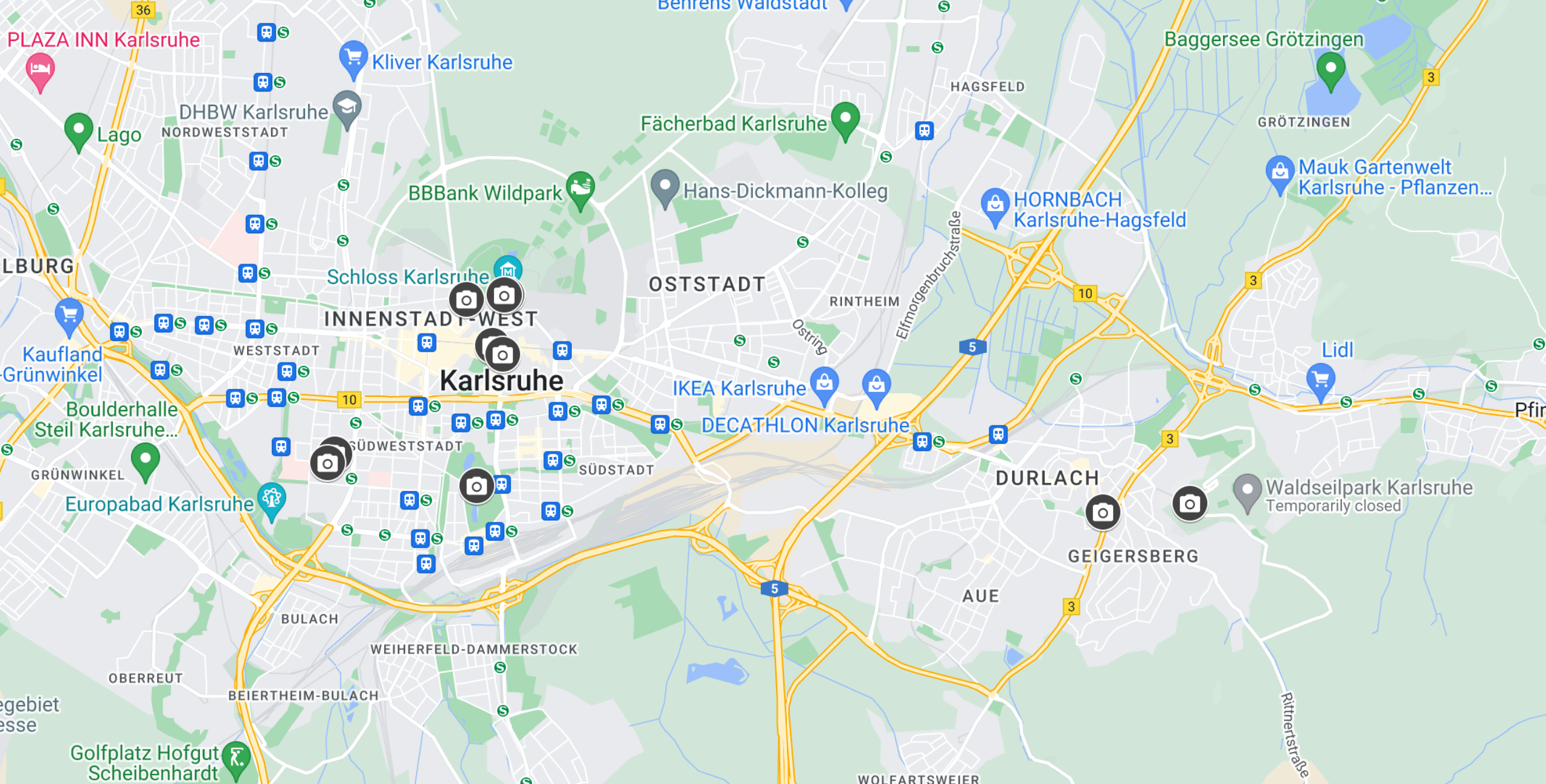 Google Maps Karlsruhe, Germany