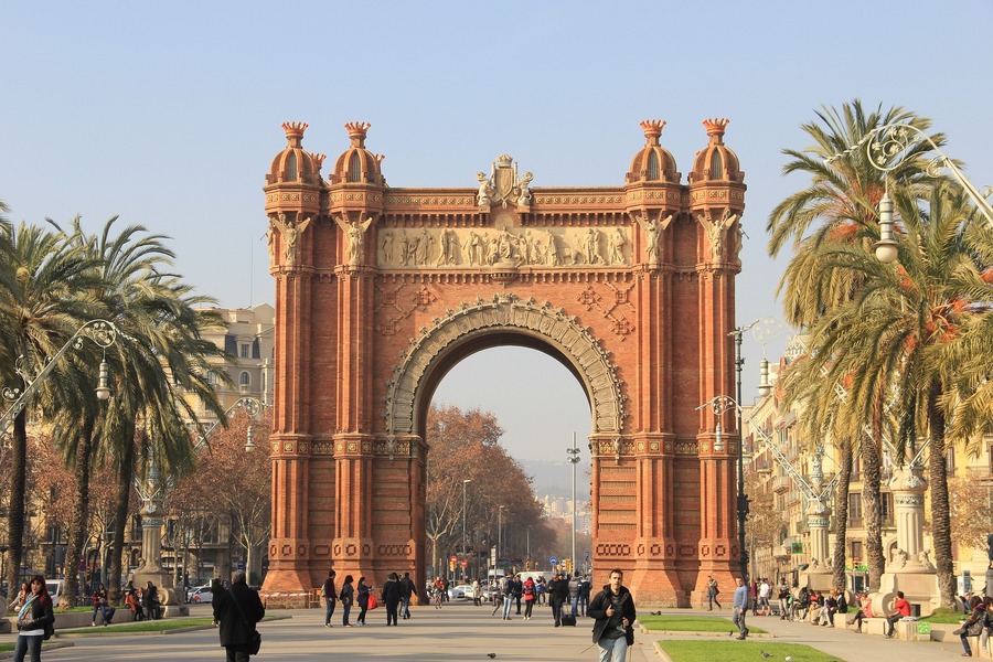 Arc de triomf​ Barcelona Spain
