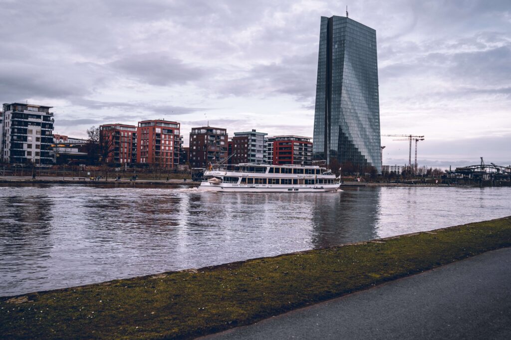 Cruise along Main River​ Frankfurt Germany