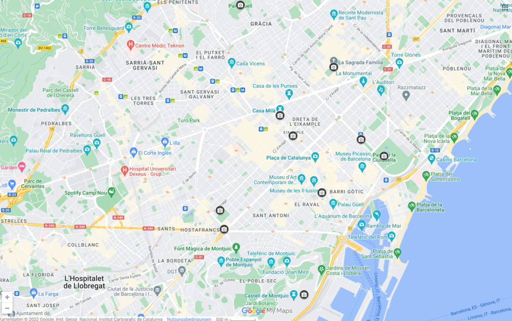 Google Maps Barcelona Spain