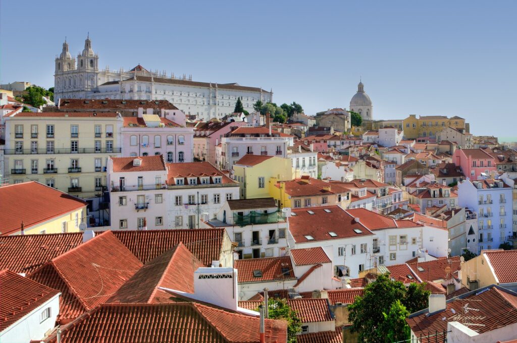Miradouro Santa Luzia​ Lisbon Portugal